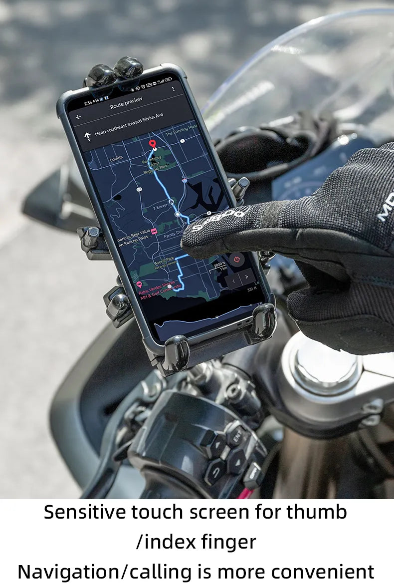 ROCKBROS Cycling Gloves With Quick Adjustable Buckle Thicken Shockproof Comfortable Bicycle Gloves With SBR Palm Pad Sensitive Touch Screen Bike Gloves